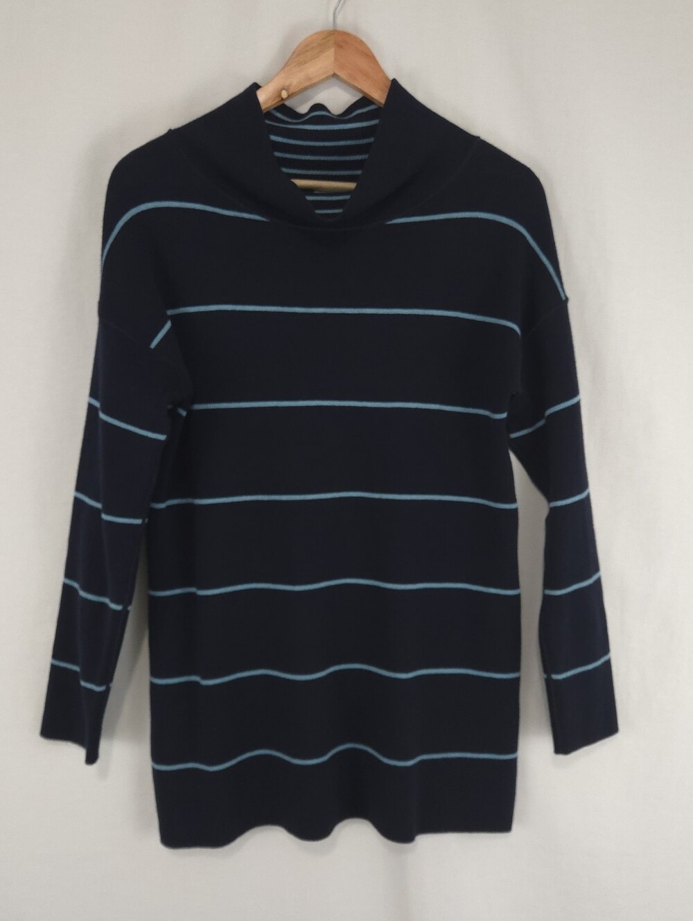 J. Jill Women's Reversible Mock Neck Striped Sweater